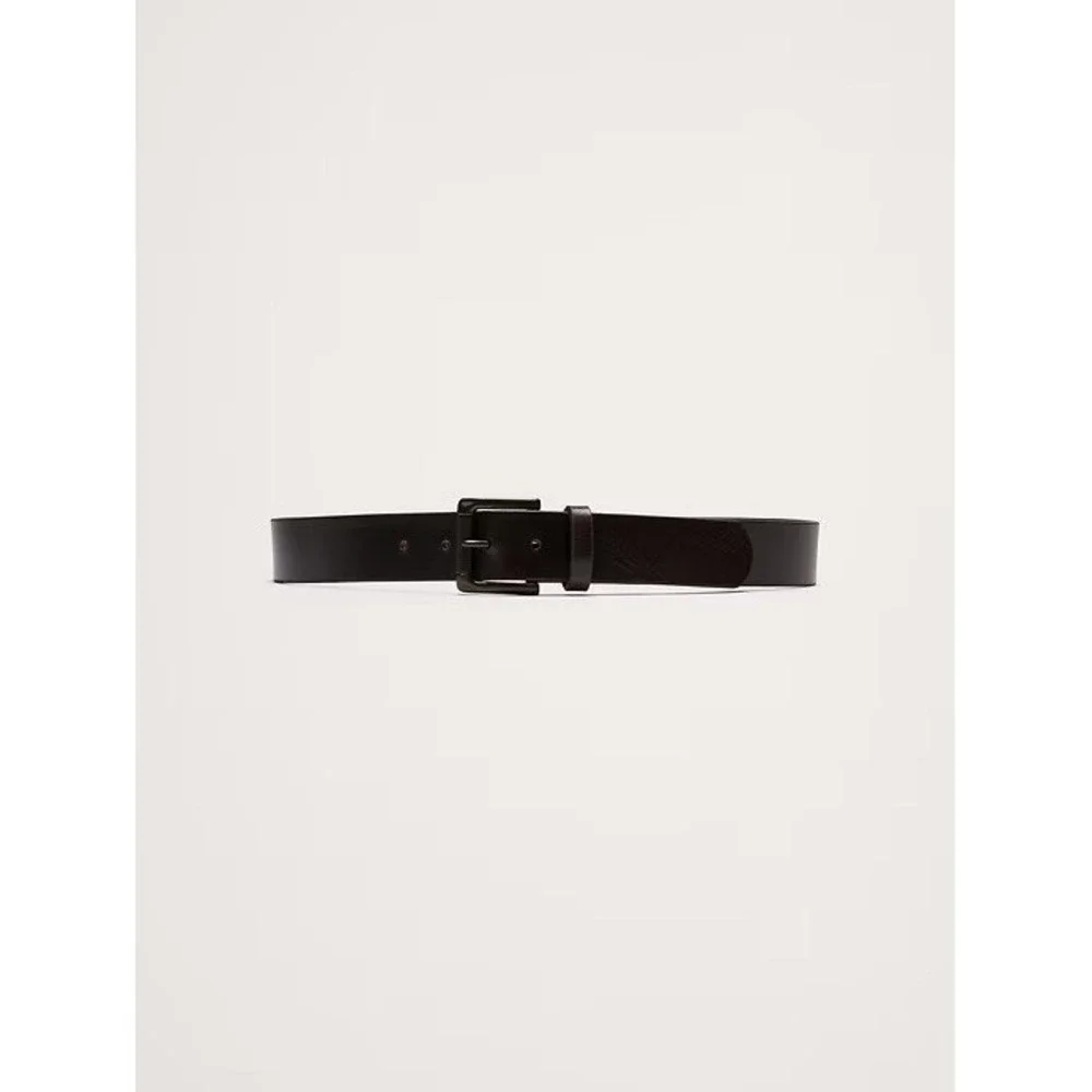 BANANA REPUBLIC MEN'S TUMBLED LEATHER BELT Dark Brown‎ NWT Size 40
